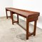 Large Industrial Console Table in Wood 6