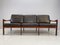 Vintage Leather 3-Seat Sofa by Illium Wikkeso 1