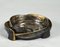 Italian Gray and Golden Metal Resin Ashtray from Brumel, 1950s 2