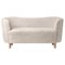 Moonlight Sheepskin and Natural Oak Mingle Sofa from by Lassen, Image 1