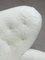 Poltrona The Tired Man in pelle di pecora bianca di Lassen, set di 4, Immagine 8