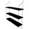 Black Marquina Marble and Black Steel Morse Shelf by Ox Denmarq 1