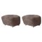 Sahara Natural Oak Sheepskin the Tired Man Footstools from by Lassen, Set of 2 1