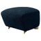 Blue Natural Oak Sahco Zero The Tired Man Footstool from by Lassen 1
