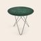 Green Indio Marble and Steel Dining O Table by Ox Denmarq 2