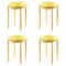Tabouret Cana Jaune par Pauline Deltour, Set de 4 1