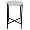 Small White Carrara Marble Deck Table by Ox Denmarq, Image 1