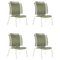 Olive Cielo Lounge High Chair by Sebastian Herkner, Set of 4 1