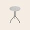 Small All for One White Carrara Marble Side Table by Ox Denmarq 2