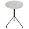 Small All for One White Carrara Marble Side Table by Ox Denmarq 1