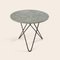 Grey Marble and Black Steel Dining O Table by Ox Denmarq 2