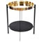 Brass and Black Marquina Marble Deck Table by Ox Denmarq 1