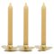 Brass Endurance Candlesticks by Marion Mezenge, Set of 3 4