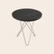 Mini Black Slate and Steel Tall O Side Table by Ox Denmarq 2