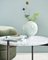 Table Deck en Cuir Mocca en Noyer et Marbre de Carrare Blanc par Ox Denmarq 6