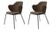 Brown Fiord Lassen Chairs from by Lassen, Set of 2 2