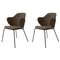 Brown Fiord Lassen Chairs from by Lassen, Set of 2 1