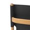 Oak and Black Natural Oiled Leather Saxe Chair from by Lassen 7