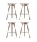 Oak and Stainless Steel Bar Stools from by Lassen, Set of 4 2