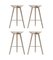 Oak and Stainless Steel Bar Stools from by Lassen, Set of 4, Image 2