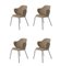 Sand Remix Lassen Chairs from by Lassen, Set of 4, Image 2