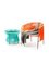 Orange Mint Caribe Lounge Chair by Sebastian Herkner, Set of 2 8