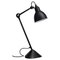 Lámpara de mesa Gras N ° 205 en negro de Bernard-Albin Gras, Imagen 1