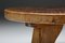 French Round Wabi Sabi Coffee Table with Dark Table Top, 1950s 7