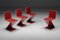 Chaise Zig Zag Laquée Rouge par Gerrit Thomas Rietveld pour Cassina, Pays-Bas 1
