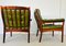 Schwedische Vintage Mid-Century Sessel in Olivgrünem Leder von Gote Mobler 7