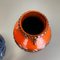 Deutsche Fat Lava Op Art Keramik Vase von Jasba Ceramics, 2er Set 12