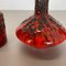 German Studio Pottery Vase Objects in Red Black Ceramic from Otto Keramik, 1970, Set of 3 12