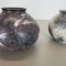 German Abstract Fat Lava Pottery Vases from Ruscha, 1970s, Set of 2 8