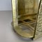 Hollywood Regency Italian Brutalist Magazine Holder Stand in Solid Brass, 1970s, Image 15