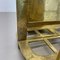 Hollywood Regency Italian Brutalist Magazine Holder Stand in Solid Brass, 1970s, Image 13
