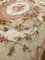 Large Antique Distressed Aubusson Flat Rug 20