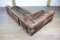 Dark Brown Patchwork DS-88 Modular Sofa from de Sede, Switzerland, 1970s, Set of 4 9