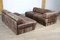 Dunkelbraunes modulares DS-88 Patchwork Sofa von de Sede, Schweiz, 1970er, 4er Set 6