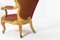 Große antike italienische Armlehnstühle aus vergoldetem Holz, 2er Set 3
