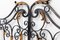 French Decorative Iron and Gilt Metal Gates, 1050s, Set of 2 2