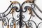 French Decorative Iron and Gilt Metal Gates, 1050s, Set of 2, Image 2