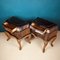 Italienischer Vintage Nachttisch aus Holz, 1950er, 2er Set 5