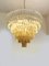 Huge Clear and Amber “Triedro” Murano Glass Chandelier from Murano Glass 5