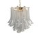 Veined White “Selle Alabastro” Murano Glass Chandelier from Murano Glass, Image 1
