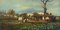 Pietro Colonna, Scena di campagna, anni '90, Olio su tela, Incorniciato, Immagine 3