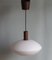 Suspension Mid-Century en Opaline, Scandinavie 10