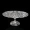 Vintage French Cake Stand in Cut Glass, 1950 2
