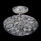 Vintage French Cake Stand in Cut Glass, 1950 7
