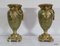 19th Century Louis XVI Style Onyx and Bronze Vases, Set of 2 19