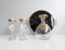 Glass Carafe with Liqueur Glasses and Tray, France, 1950s, Set of 8 2